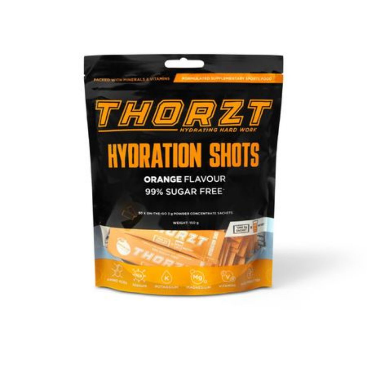 Picture of THORZT SUGAR FREE SOLO SHOT PACK ORANGE 50 x 3g
