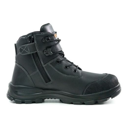 Picture of TOR LACE UP SAFETY BOOT WITH ZIP BLACK