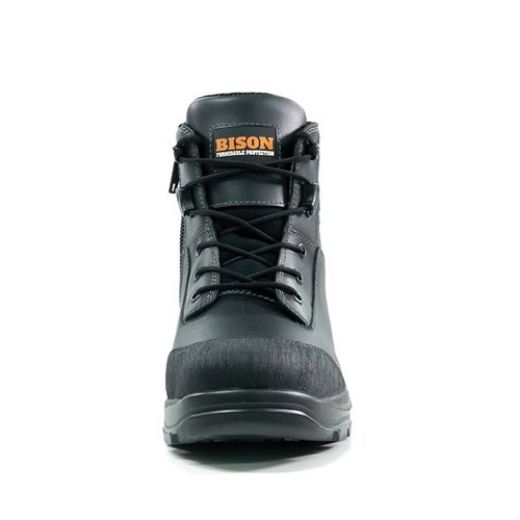 Picture of TOR LACE UP SAFETY BOOT WITH ZIP BLACK