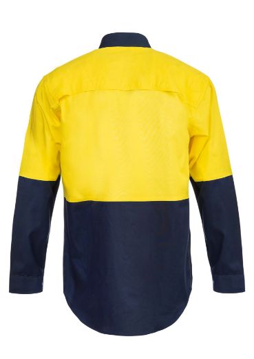 Picture of WorkCraft LIGHTWEIGHT VENTED COTTON SHIRT-LS