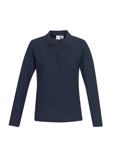 Picture of Womens Crew Long Sleeve Polo