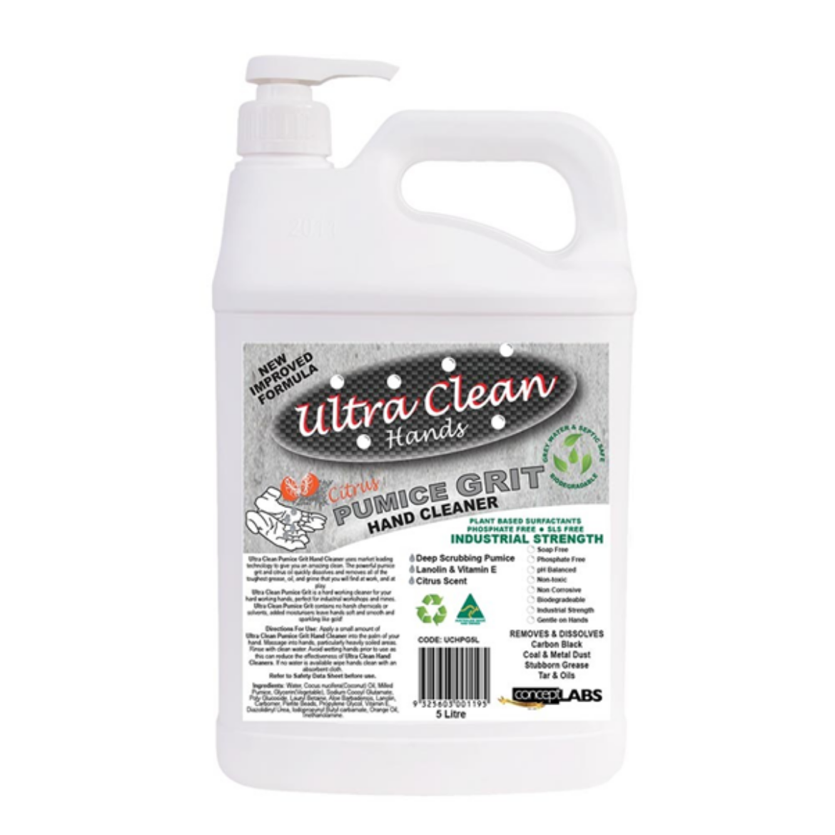 Picture of Ultra Clean Hands – Pumice Grit 5 Litre Pump