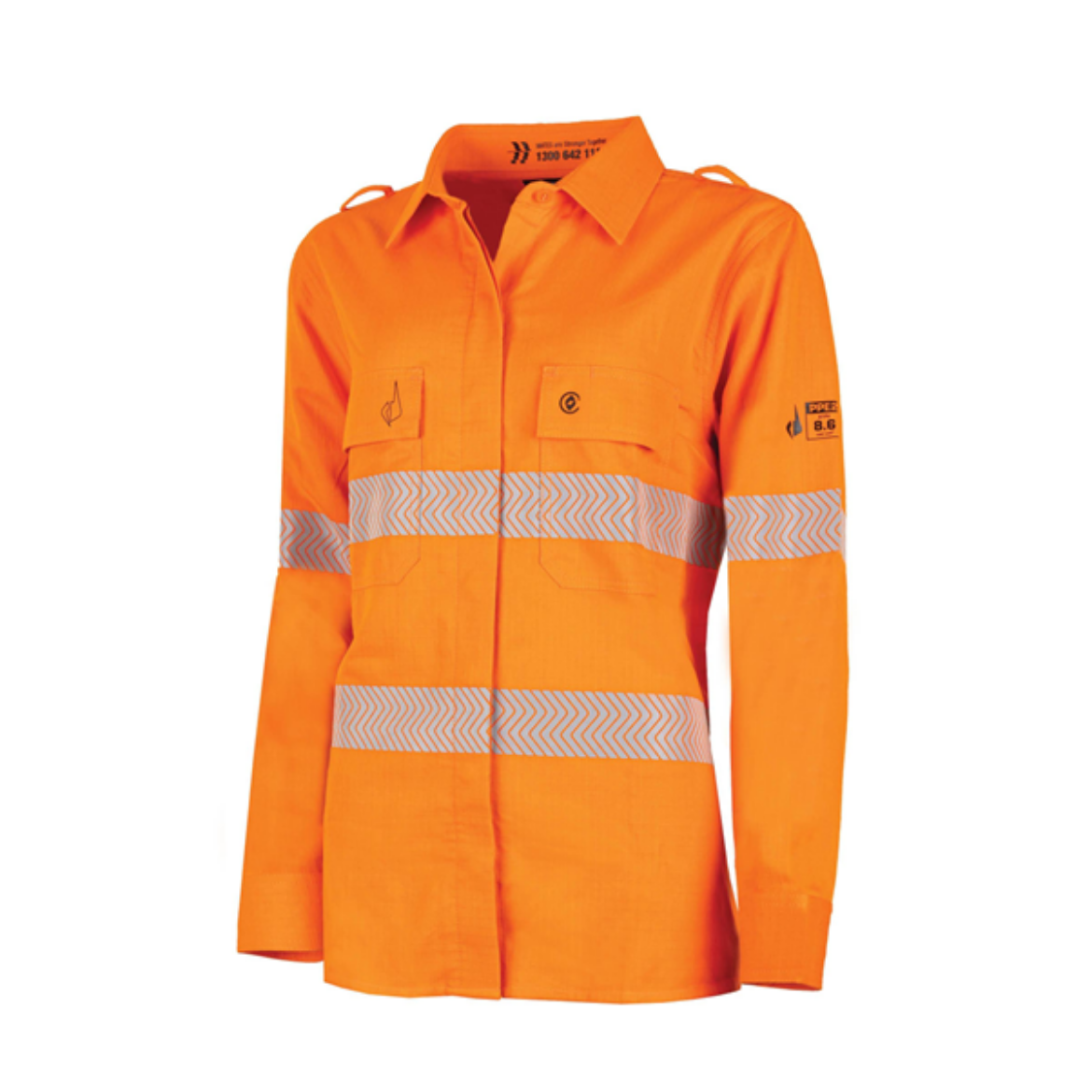 Picture of BOOL Womens Regular Weight PPE2 FR Shirt With Segmented FR Reflective Tape