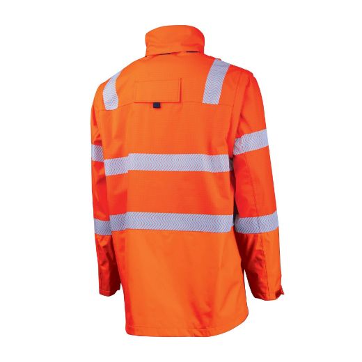 Picture of BOOL FR PPE3 Hi-Vis Parka With Zip-Off Sleeves And Segmented FR Tape