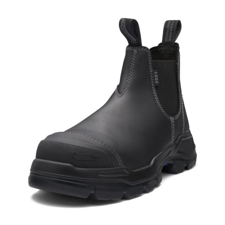 RotoFlex Black Platinum Leather Elastic Side Rubber Sole | Evolution ...