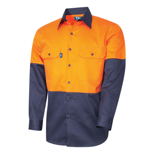 Picture of Tru Workwear Lightweight Vented L/S Hi-Vis Drill Shirt