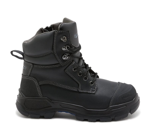 Picture of RotoFlex Black water-resistant Platinum leather 150mm zip sided safety boot