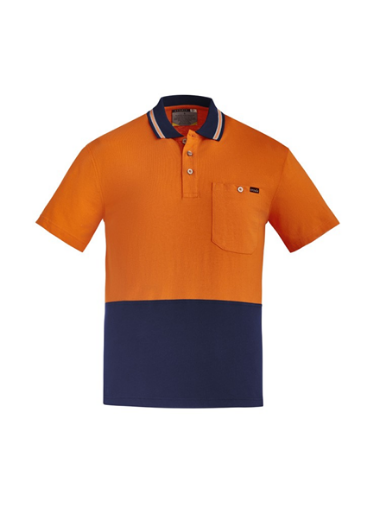Picture of Mens Hi Vis Cotton S/S Polo