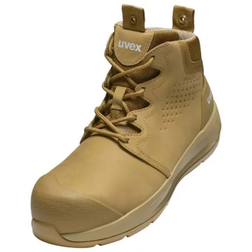 Picture of uvex 2 x-flow zip side work boot tan (wheat) Extra Width