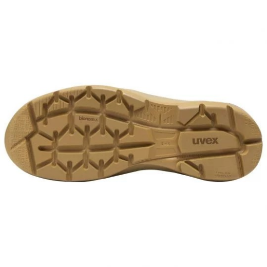 Picture of uvex 2 x-flow zip side work boot tan (wheat) Extra Width