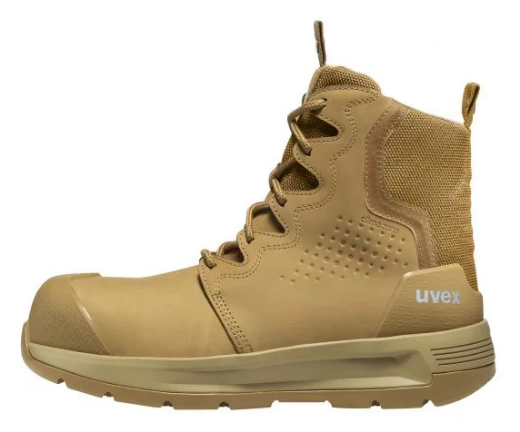 Picture of uvex 3 x-flow zip side work boot tan (wheat) Standard Width