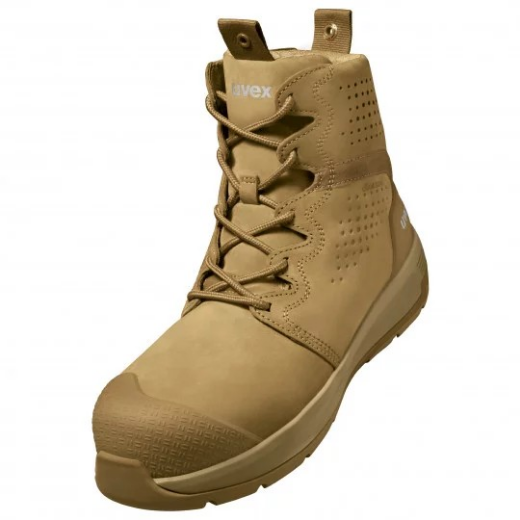 Picture of uvex 3 x-flow p zip penetration resistant tan work boots (wheat) - Standard Width