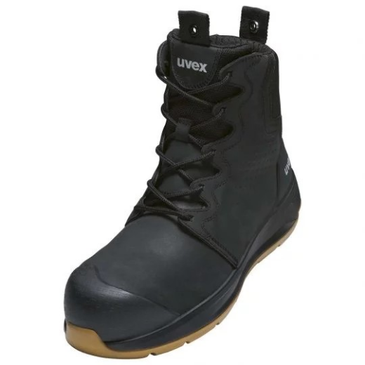 Picture of uvex 3 x-flow zip side work boot (black & tan) - Extra Width