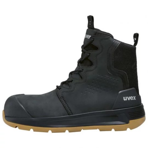 Picture of uvex 3 x-flow zip side work boot (black & tan) - Standard Width