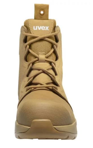 Picture of uvex 3 x-flow zip side work boot tan (wheat) Extra Width