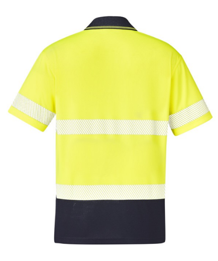 Picture of Unisex Hi Vis Segmented S/S Polo - Hoop Taped