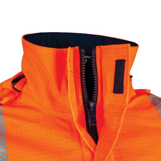 Picture of BOOL FR PPE3 Hi-Vis Parka With Zip-Off Sleeves And Segmented FR Tape