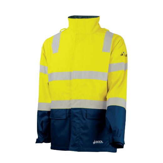 Picture of BOOL FR PPE3 Hi-Vis Parka With Zip-Off Sleeves And Segmented FR Tape
