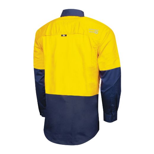 Picture of TRu Workwear Lightweight Vented Hi-Vis Drill Shirt withGraphex® Cut Resistant Sleeve