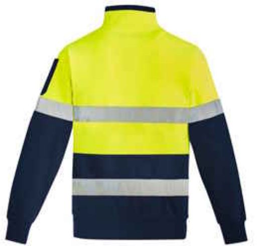 Picture of Syzmik Mens Hi Vis 1/4 Zip Pullover - Hoop Taped