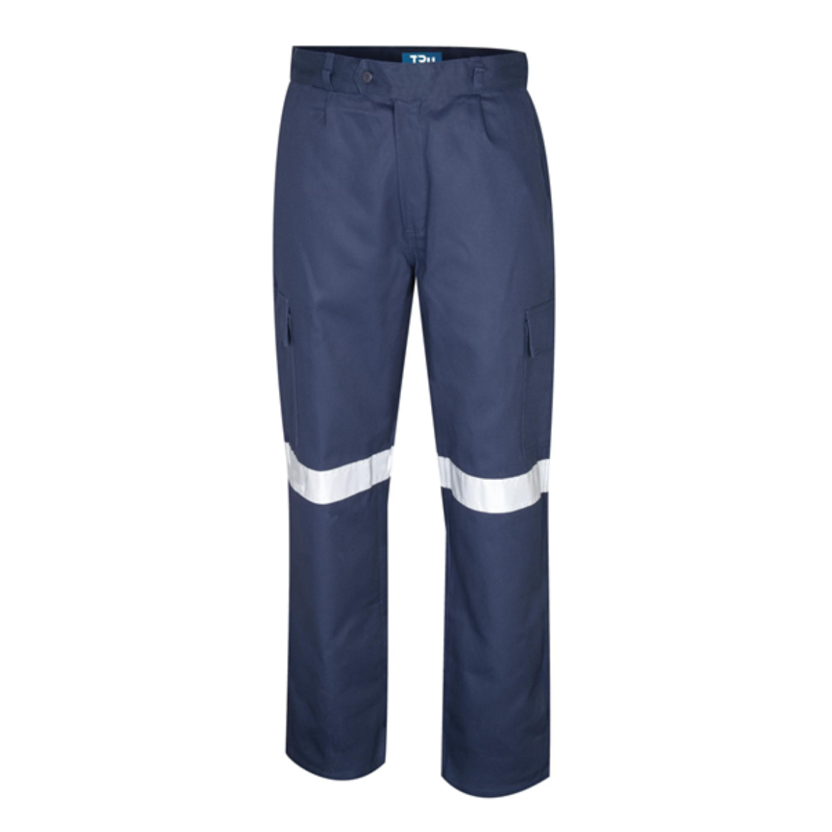 Picture of Heavy Weight Cotton Drill Cargo Trousers with Reflective Tape