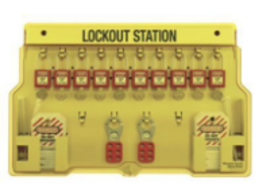 Picture of Wall Mounted Lockout Station with Lid - Filled