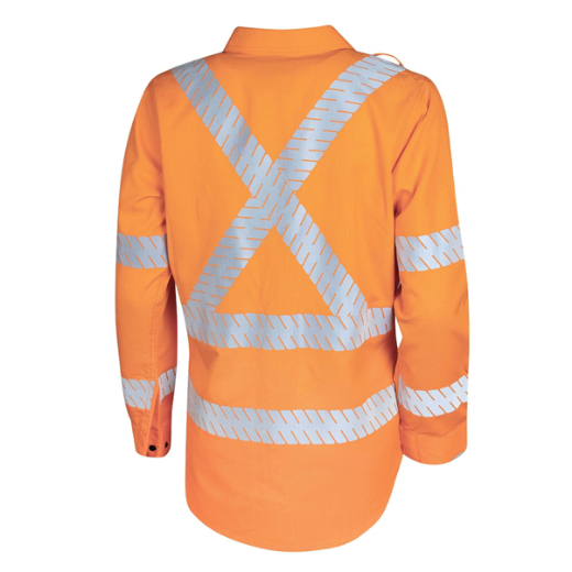 Picture of BOOL Womens Ultra-lightweight PPE Category 2 Hi-Vis Shirt with Segmented Loxy™ Reflective Tape