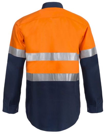 Picture of WorkCraft LIGHTWEIGHT VENTED COTTON SHIRT-LS WITH CSR TAPE