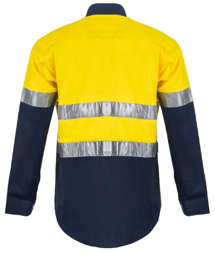 Picture of WorkCraft LIGHTWEIGHT VENTED COTTON SHIRT-LS WITH CSR TAPE