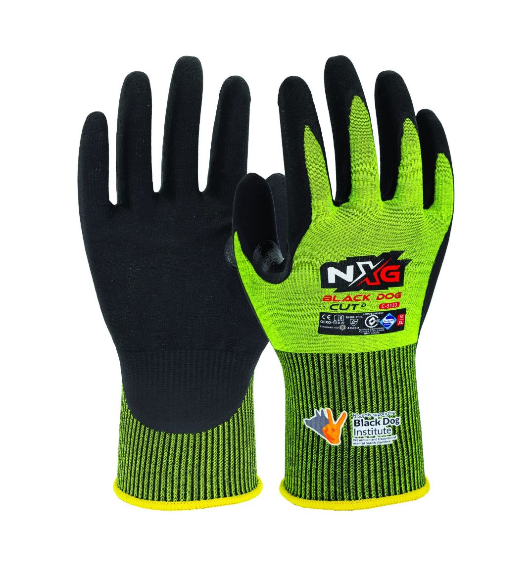 Picture of NXG Black Dog Cut D Lite Black Nitrile