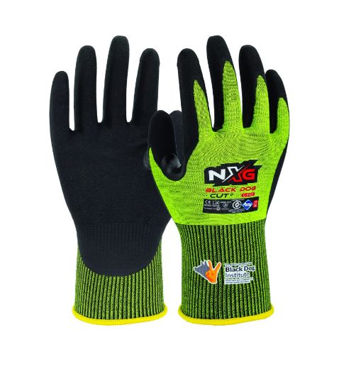 Picture of NXG Black Dog Cut D Lite Black Nitrile