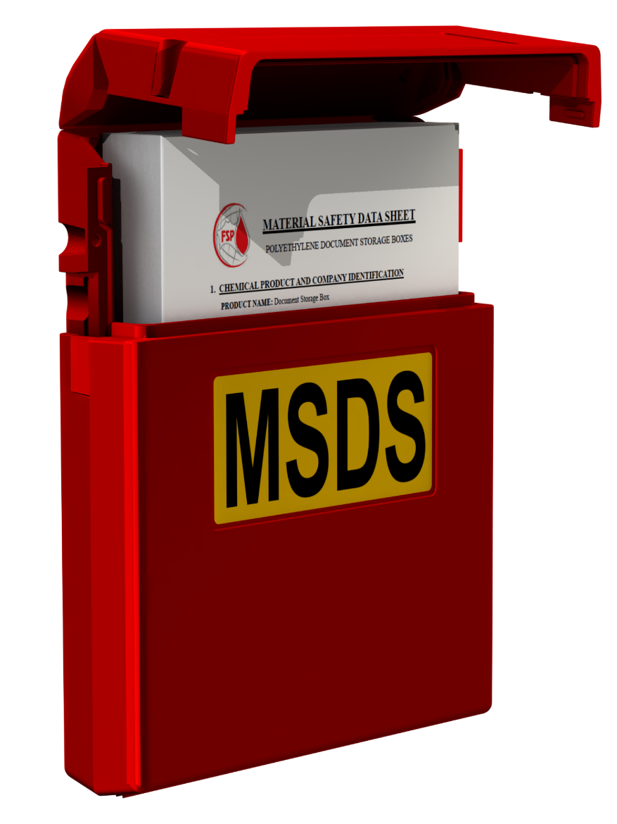 Picture of POLY DATA SHEET HOLDER RED