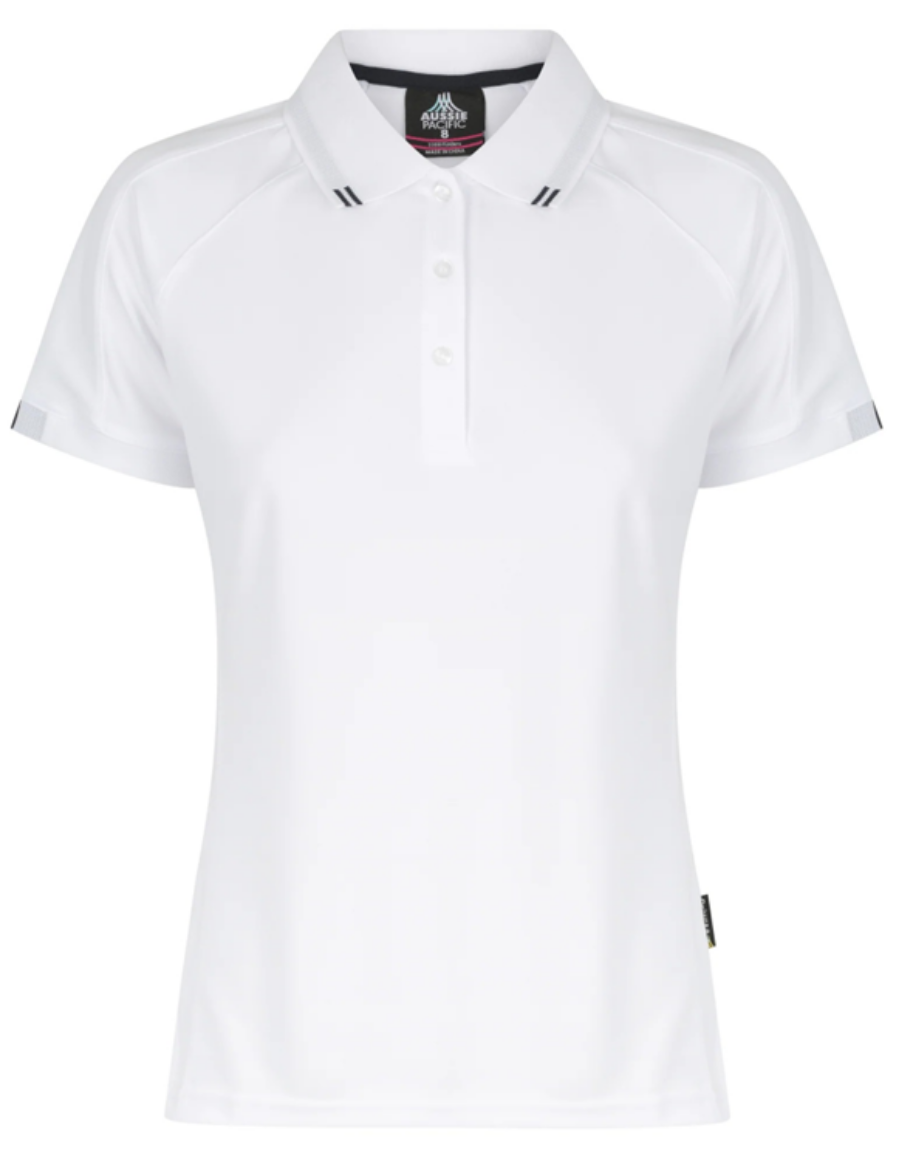 Picture of FLINDERS LADY POLO - White/Navy