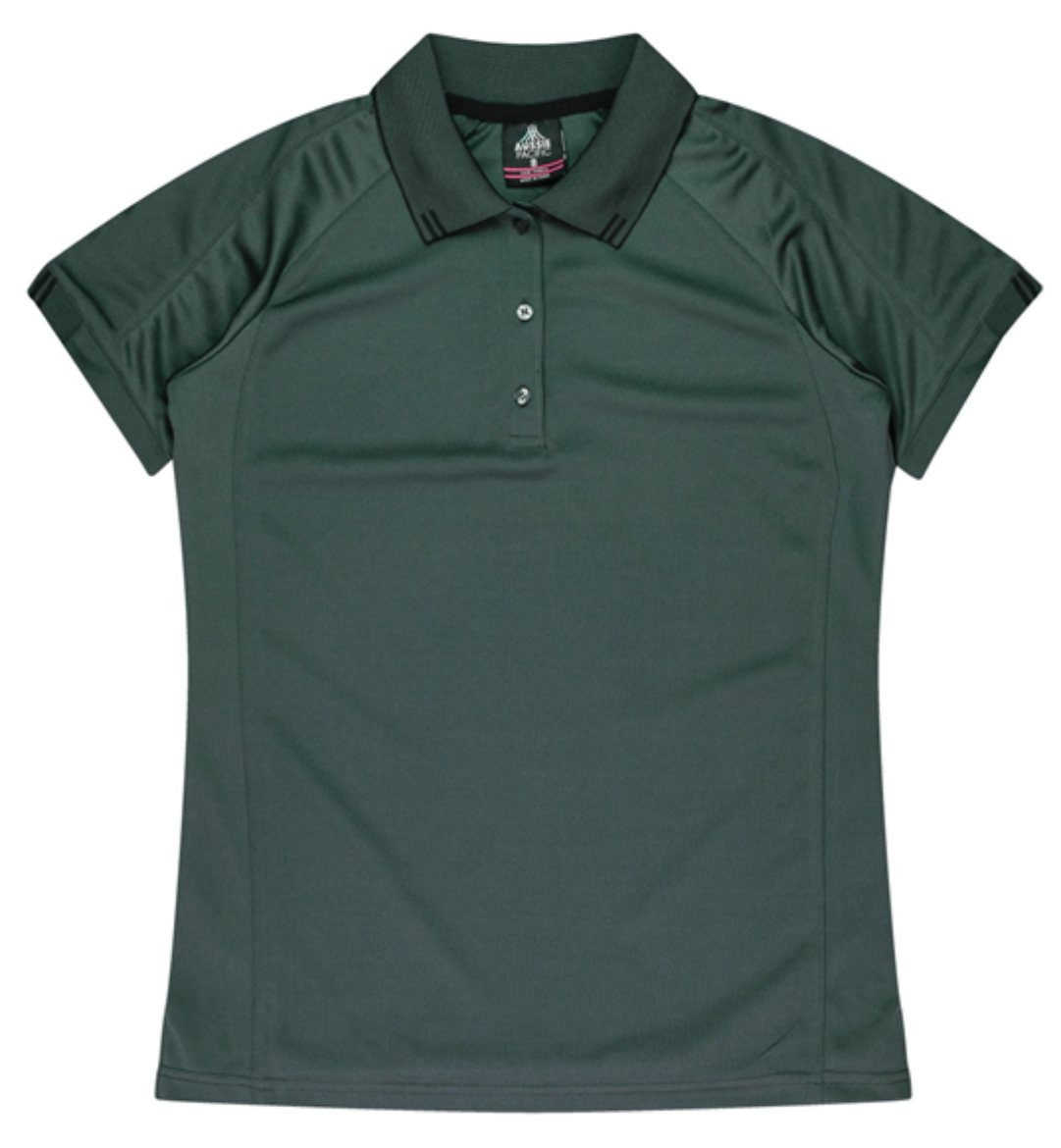 Picture of FLINDERS LADY POLO - Slate/Black
