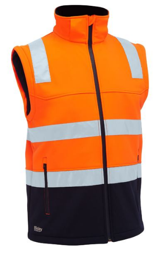 Picture of Taped Two Tone Hi Vis 3 in 1 Soft Shell Jacket