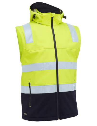 Picture of Taped Two Tone Hi Vis 3 in 1 Soft Shell Jacket