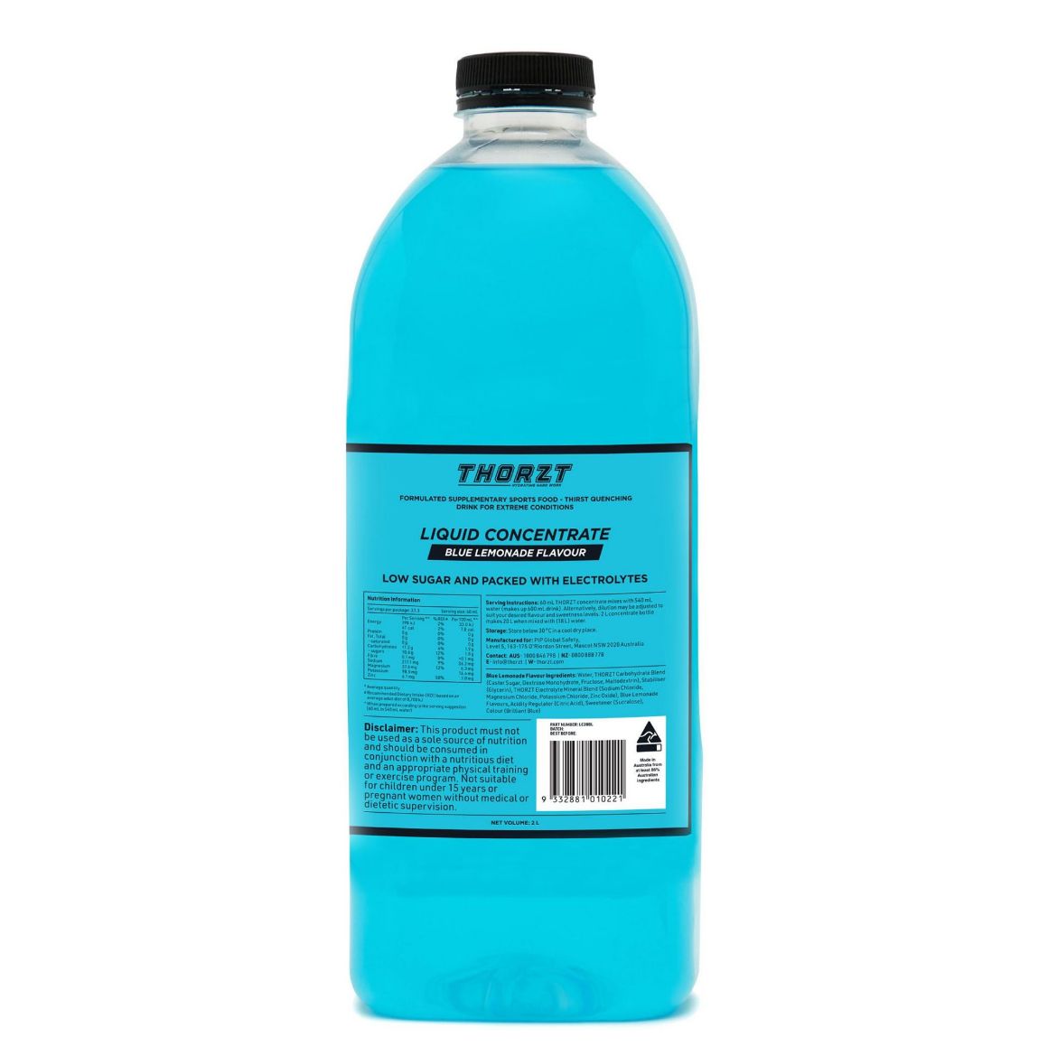 Picture of THORZT Liquid Concentrate 2L - BLUE LEMONADE