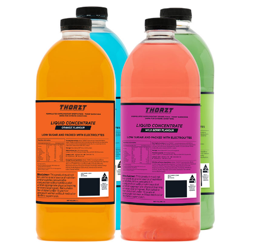 Picture of THORZT Liquid Concentrates - Mixed Flavours - 4 x 2L Bottles