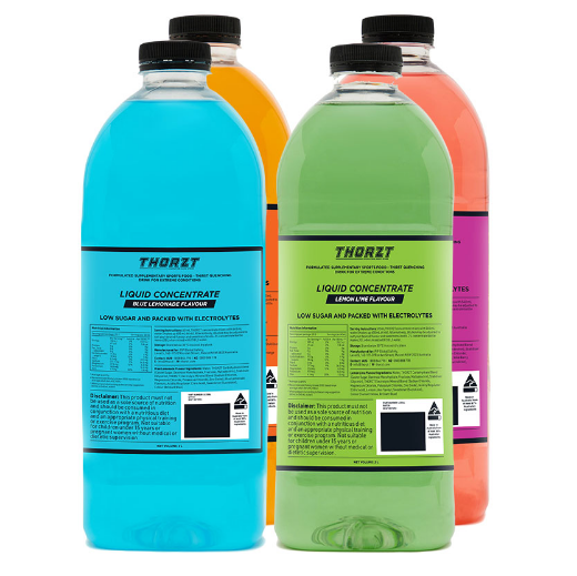 Picture of THORZT Liquid Concentrates - Mixed Flavours - 4 x 2L Bottles