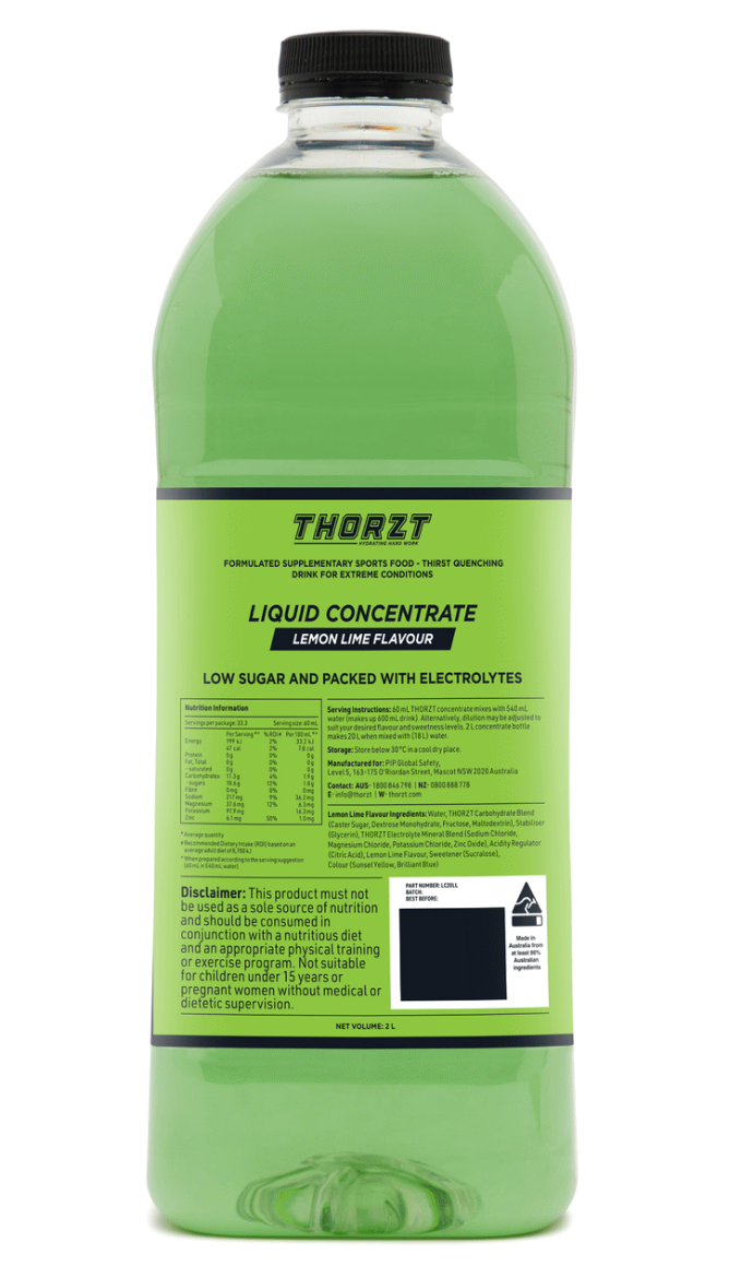 Picture of THORZT Liquid Concentrate 2L - LEMON LIME