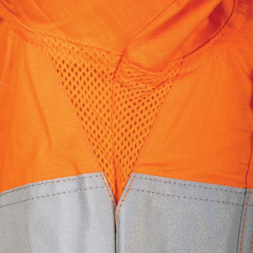 Picture of TRu Womens Workwear Ripstop Vented L/S Hi-Vis Cotton With Reflective Tape