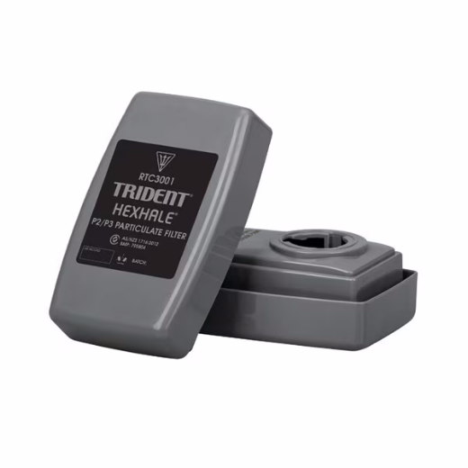 Picture of TRIDENT® HEXHALE® Hard Case P2/P3 Particulate with Nuisance Level Organic Vapour and Acid Gas Relief Filter