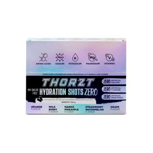 Picture of THORZT Hydration Shot ZERO Natural Mixed Flavours 50 x 3g