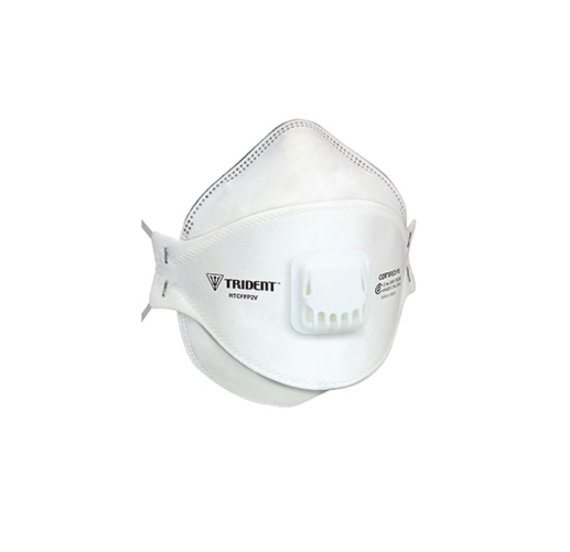 Picture of TRIDENT® Flat Fold P2 Valved Respirator- Extended Head Straps