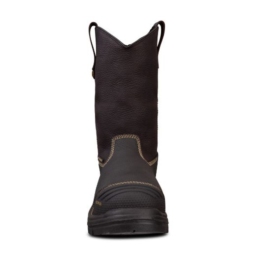 Picture of OLIVER 240mm Brown Pull-on Riggers Boot - Caustic and 100% Waterproof