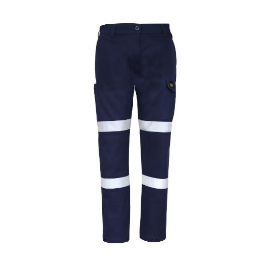 Picture of WORKCRAFT Women’s Stretch Drill Cargo Pants with Reflective Tape