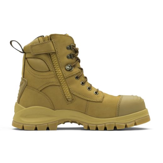 Picture of Blundstone Wheat Lace Up Side Zip Safety Boot
