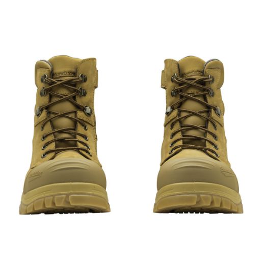 Picture of Blundstone Wheat Lace Up Side Zip Safety Boot