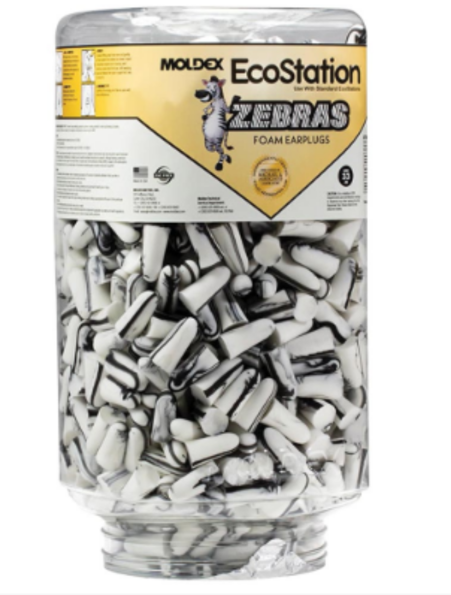 Picture of Zebras Uncorded Earplugs 29 dB - Class 5  - 500 Pairs  EcoStation Refill