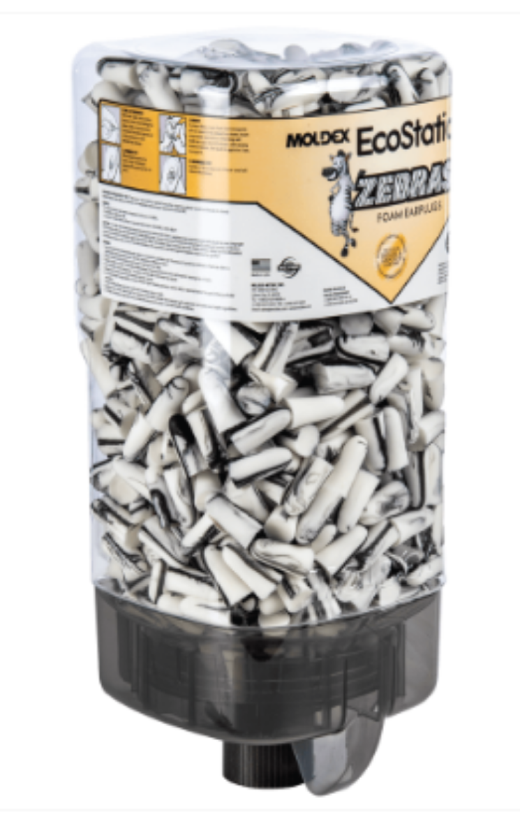 Picture of Zebras Uncorded Earplugs 29dB Class 5 -  500 Pairs -  EcoStation Dispenser